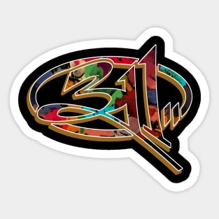 311 watercolor Sticker